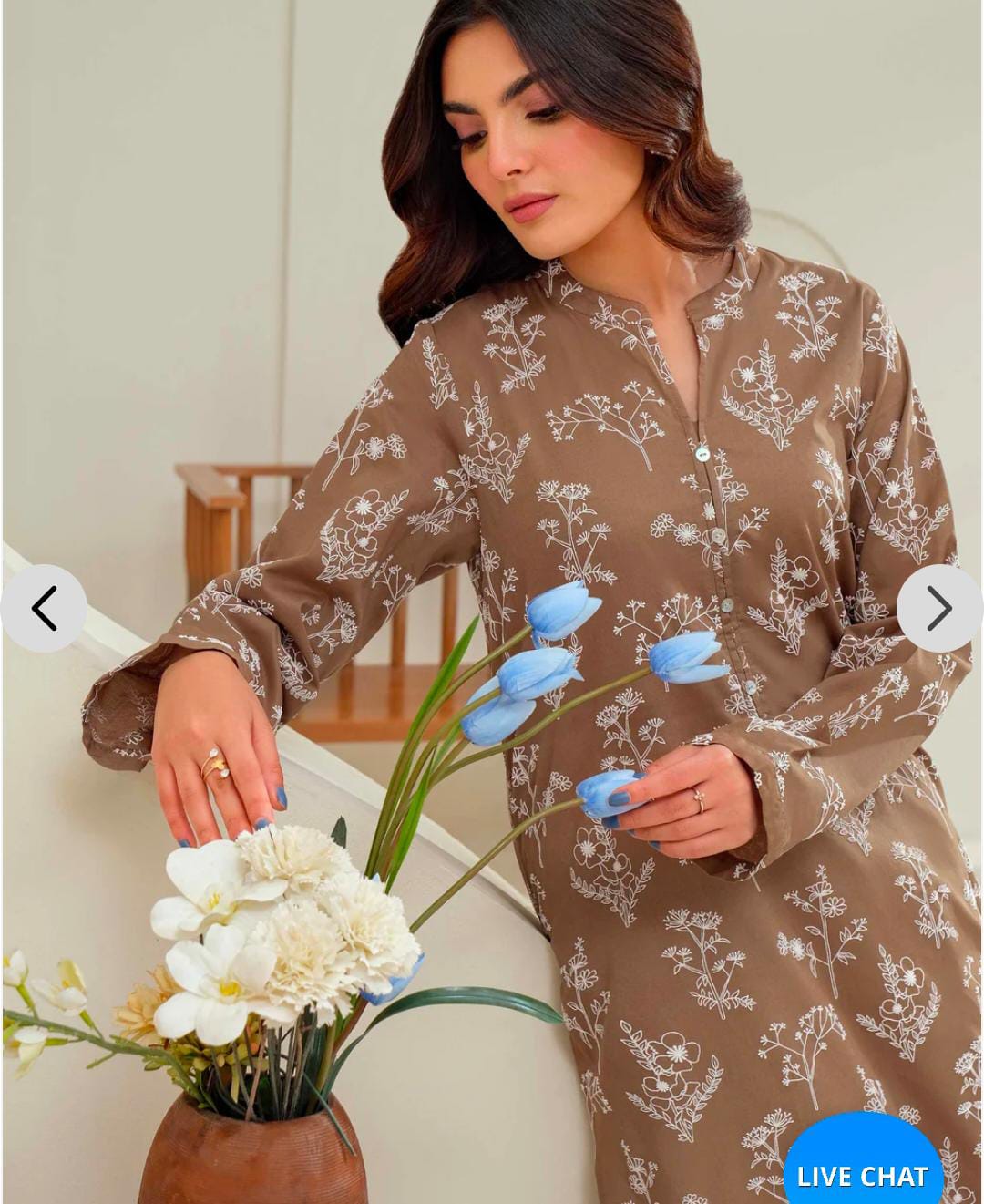 Noor-e-Naz Long length 2piece stitched