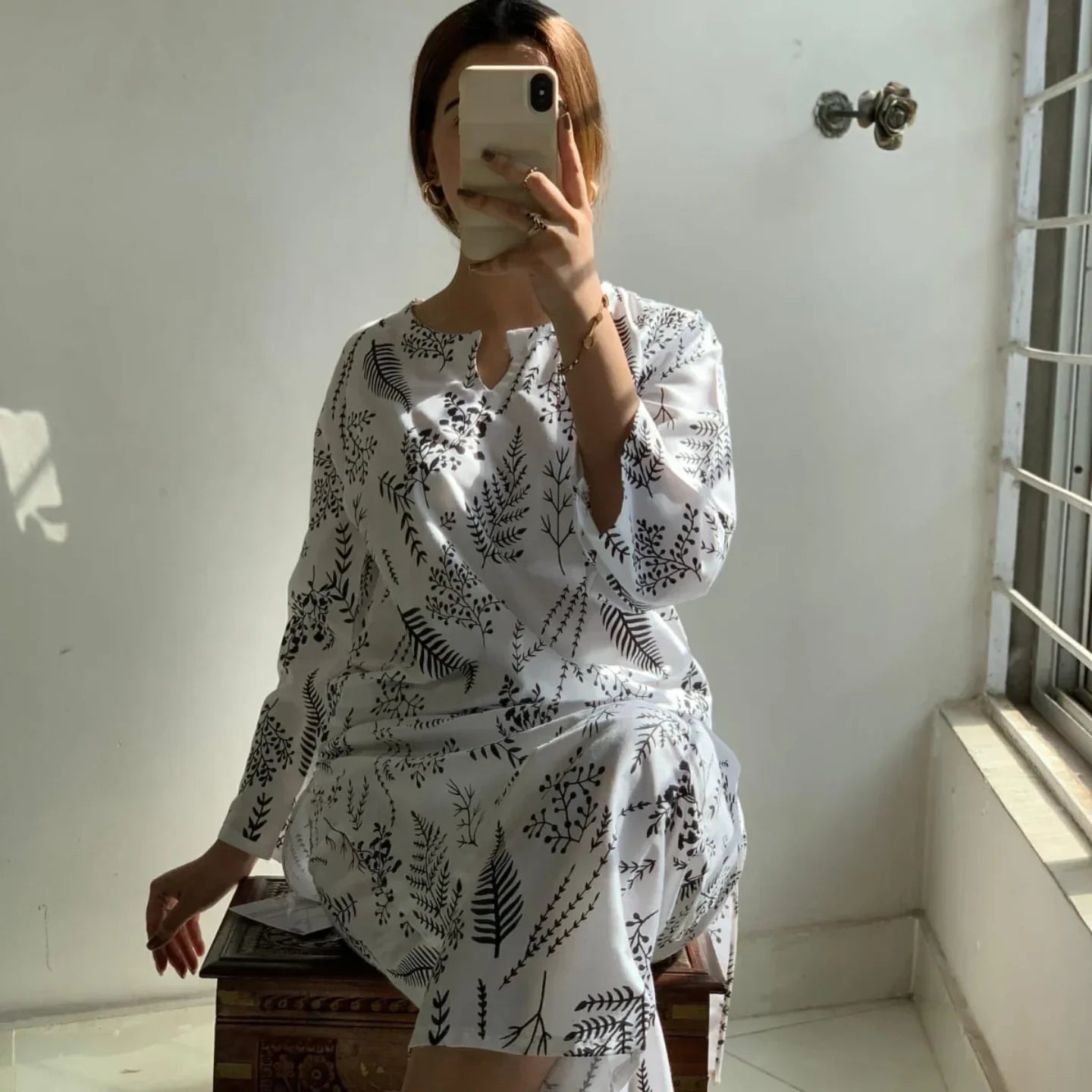 Petal Leave 2piece stitched