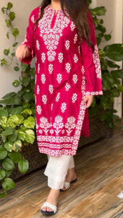 FOXY Embossed Indian Chicken Kari Kurti
