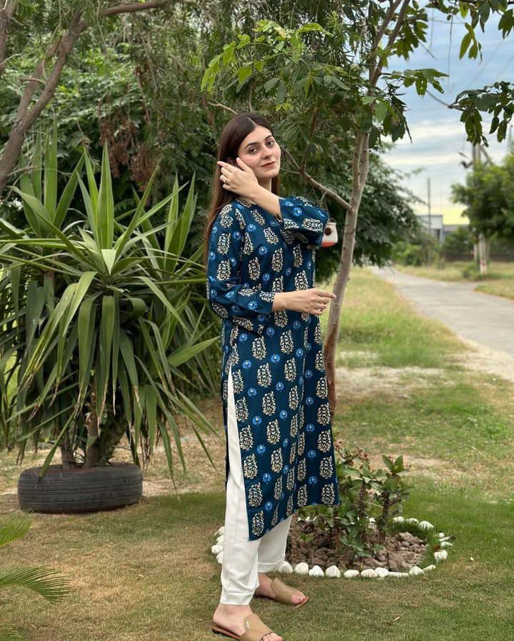 Ace Long Printed 2piece stitched