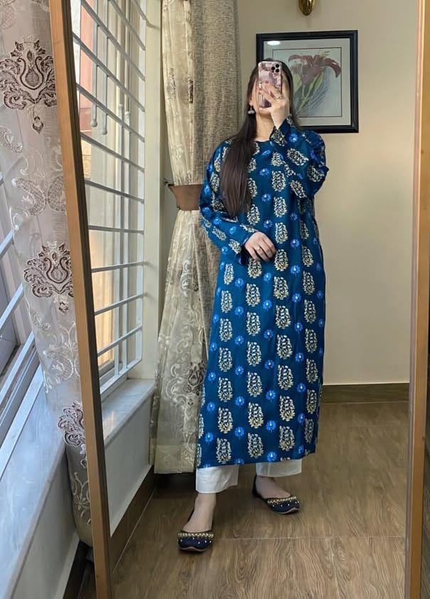 Ace Long Printed 2piece stitched