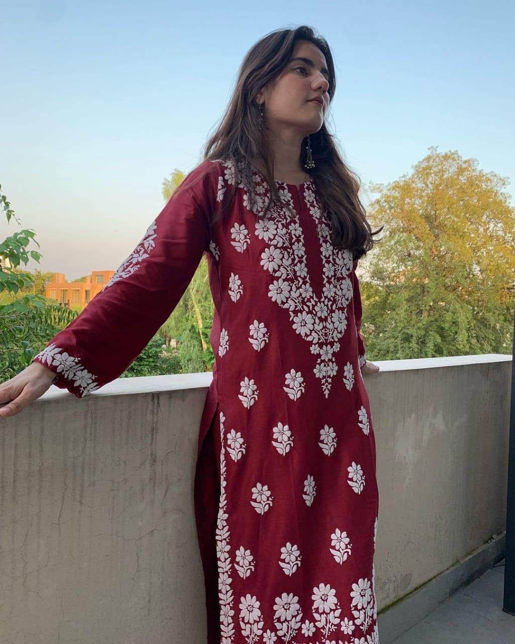 INDIAN CHICKEN KARI ( EMBOSED ) printed 2piece Stitched